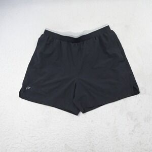 Fabletics Shorts Mens Medium Black Athletic Gym‎ Running Training Lined
